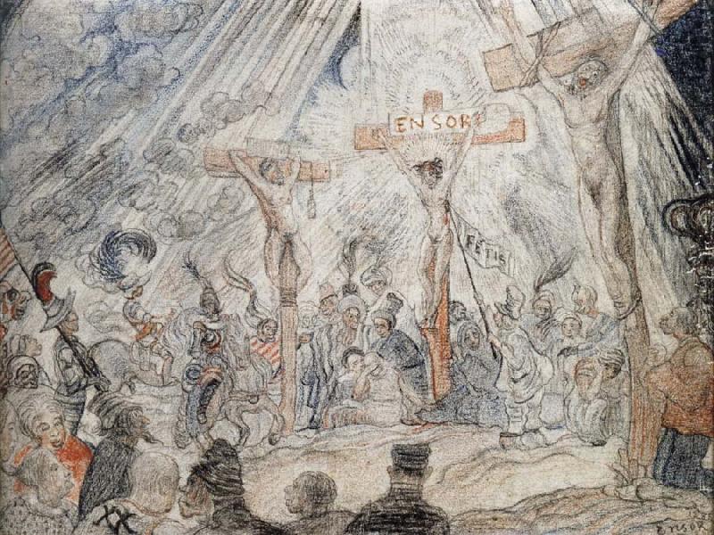 James Ensor Calvary china oil painting image